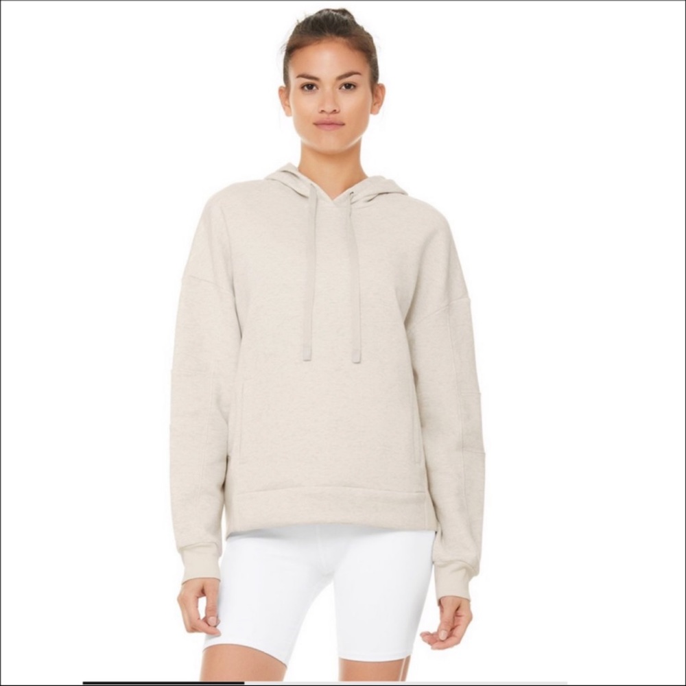 Alo Yoga Interval Hoodie in Bone